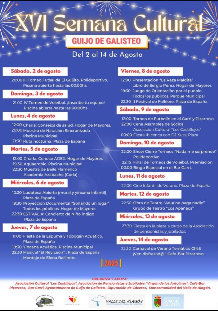 Imagen Semana Cultural Guijo de Galisteo 2025.