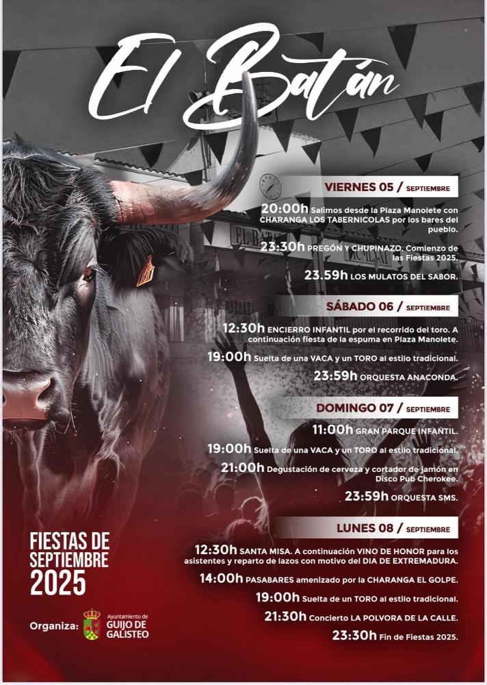 Imagen Fiestas de Septiembre 2025 El Batán.