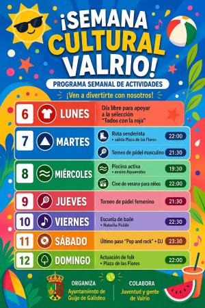 Imagen Semana Cultural Valrio 2026